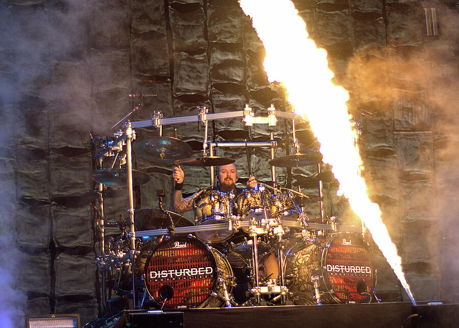 Disturbed — Drums and fire · Rock on the Range · 2016